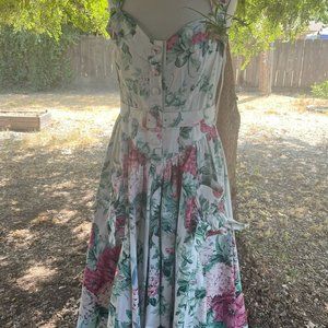 Vintage 80's Karen Alexander Full Skirt Dress